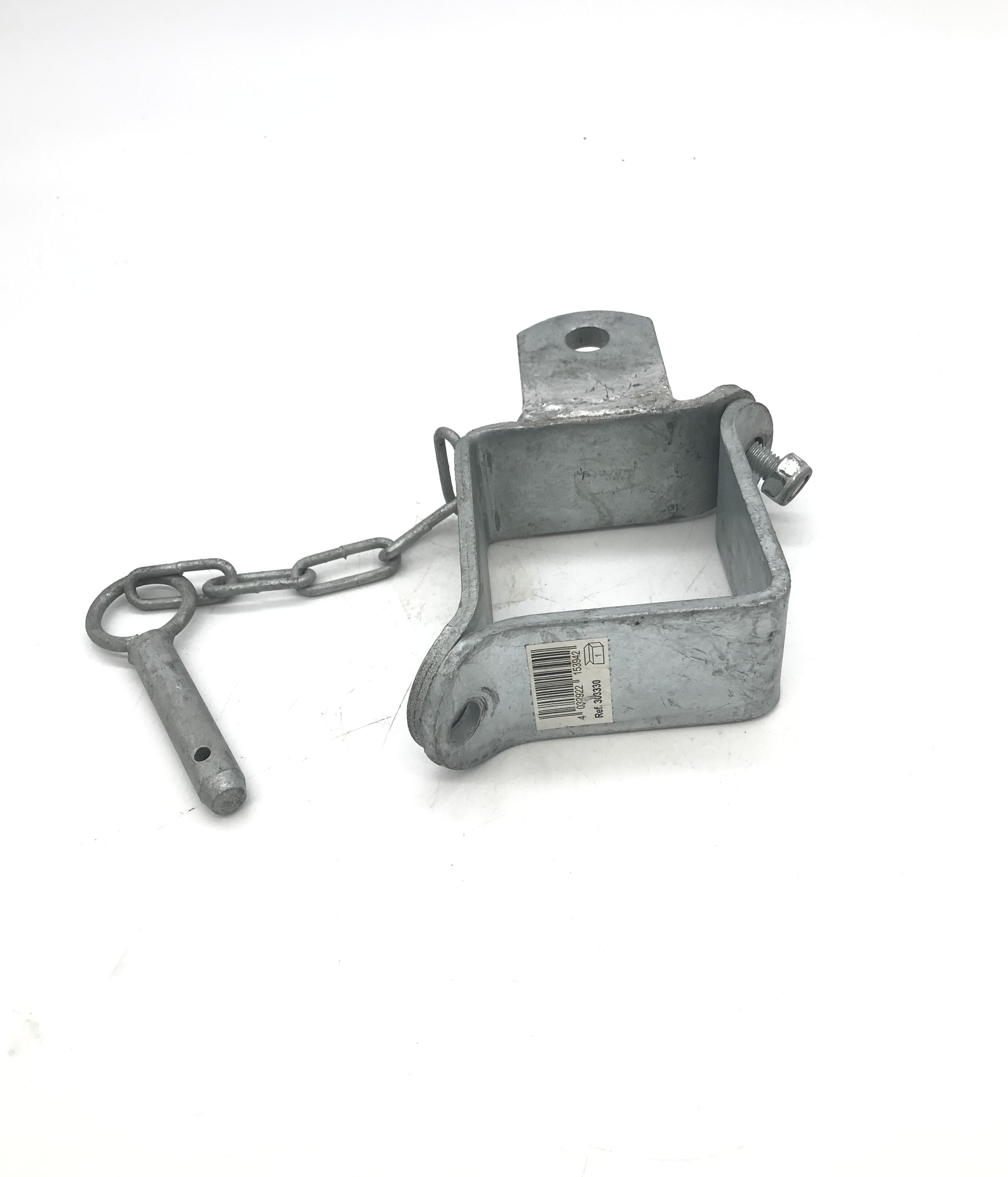 Schelle Quadrat 90 mm, 1 Halter, vz