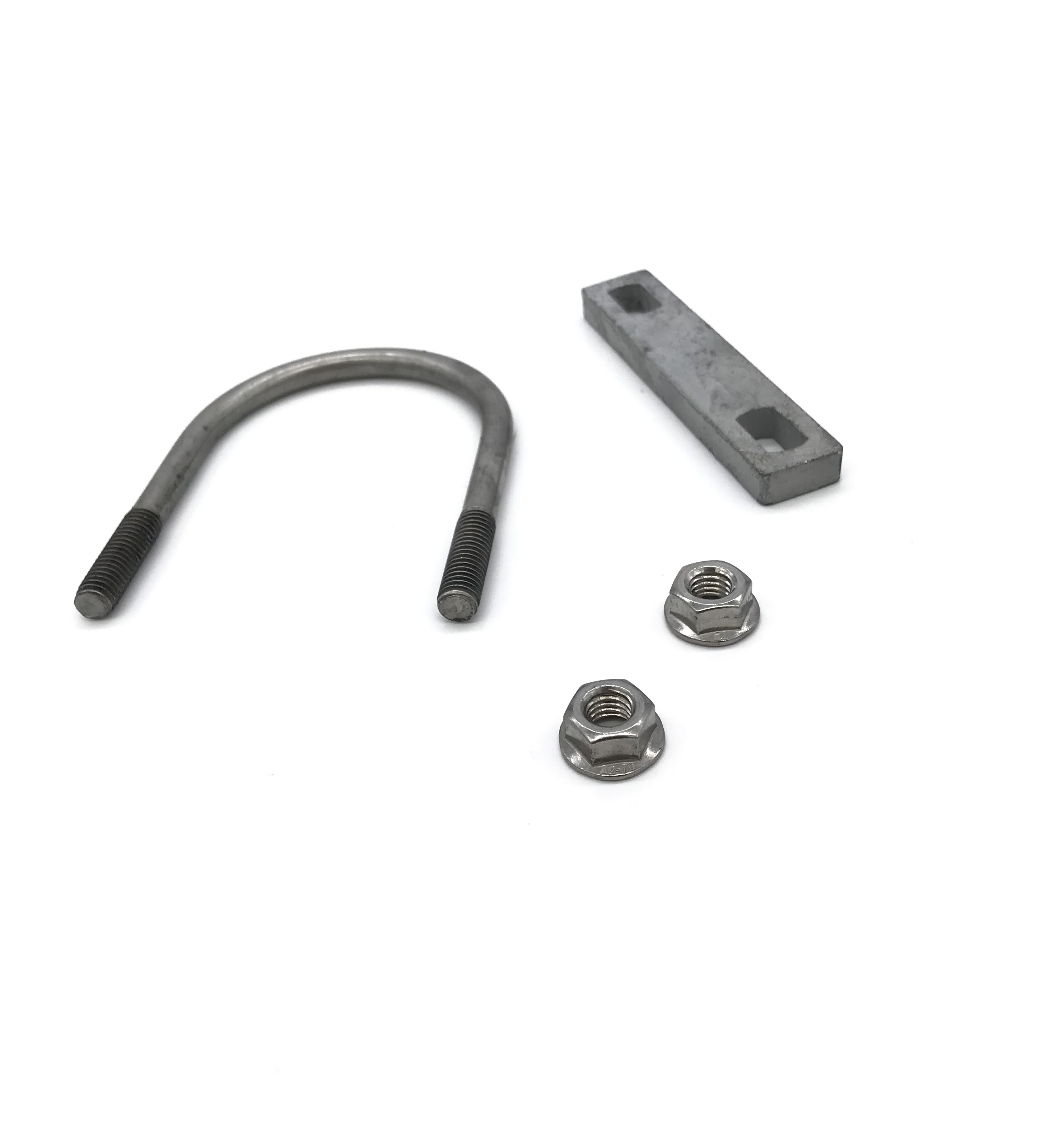 Bügelschraube vollst. D2inxM8 mit Rad- und Scheibenmuttern