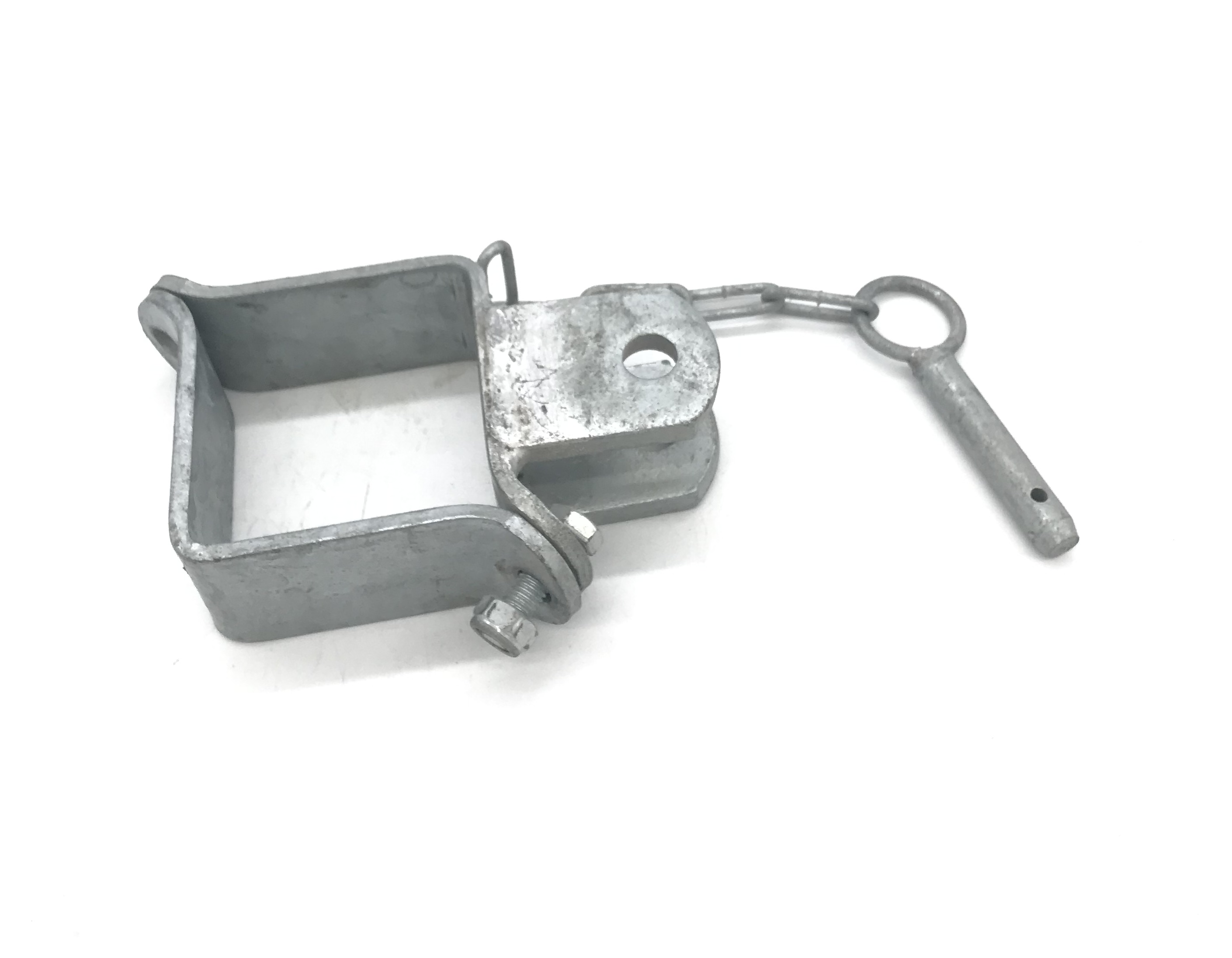 Schelle Quadrat 90 mm, 1 Halter, vz