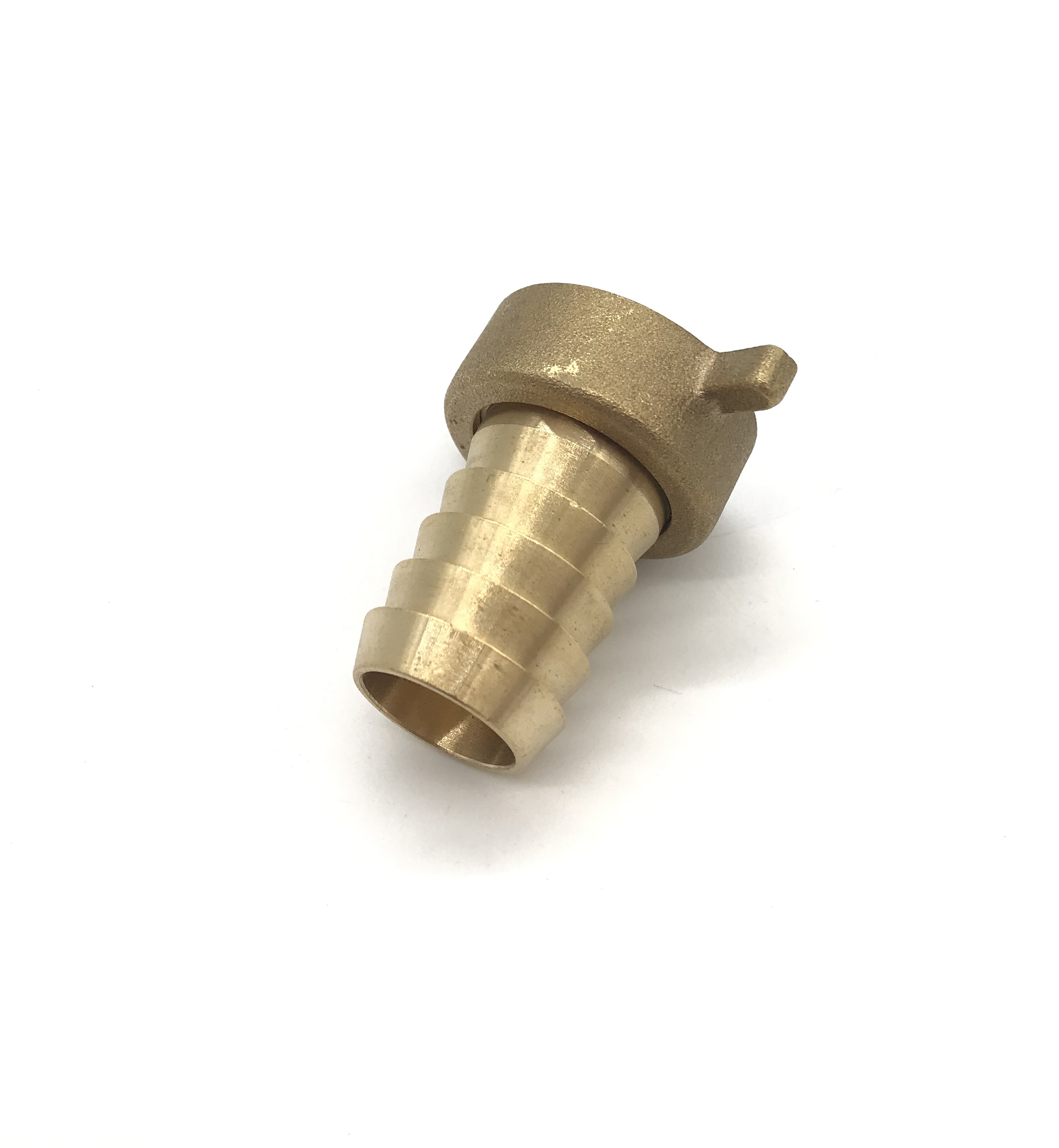 Messing Schlauchtülle gerade 3/4" Überwurfmutter + 3/4" (20mm) Schlauchtülle